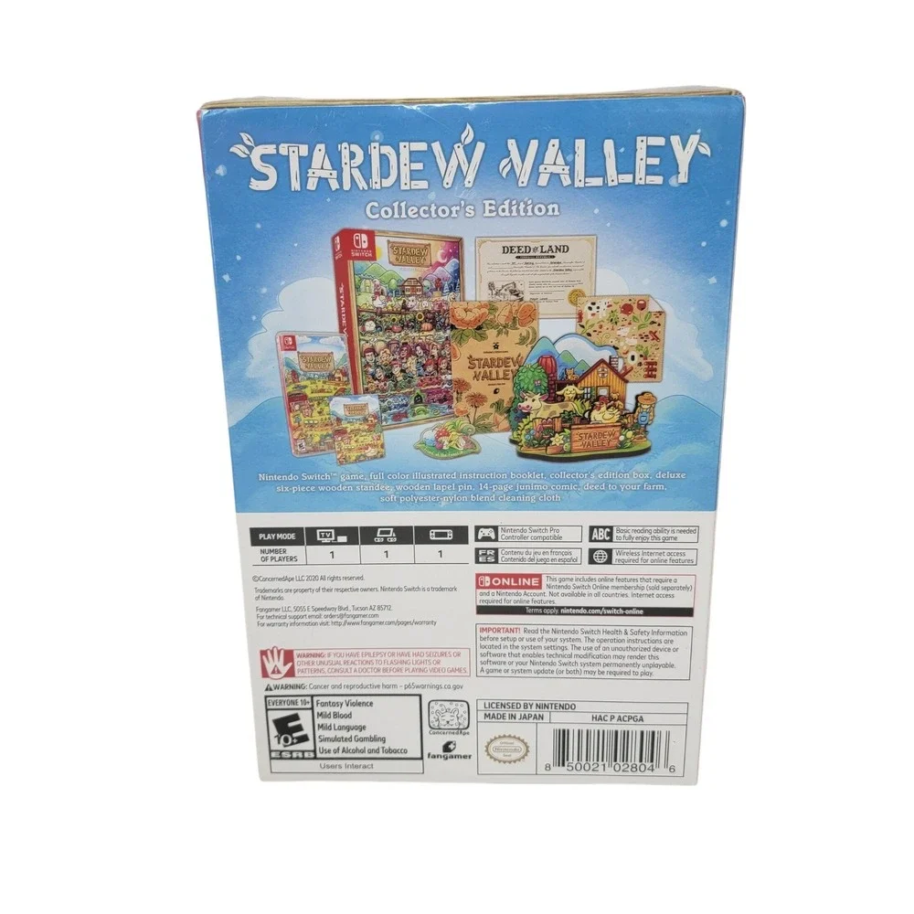 Stardew Valley Collector's Edition Nintendo Switch Sealed New‎ Fangamer 2020